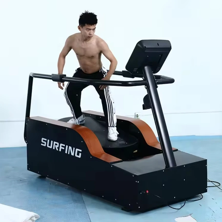 Wholesale Gym Fitness Surfing Simulator Machines With LCD Display Commercial Indoor Surf Wave Machine