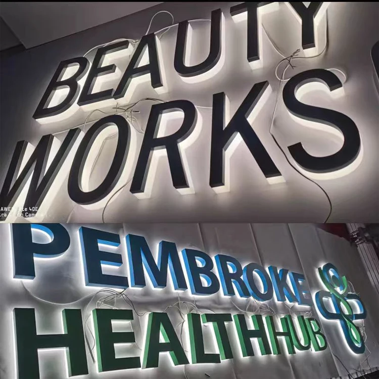 Outdoor Custom 3D Logo Office Indoor Business Sign Board Interior Signage Design Company 3D Letter Signage Channel Letter