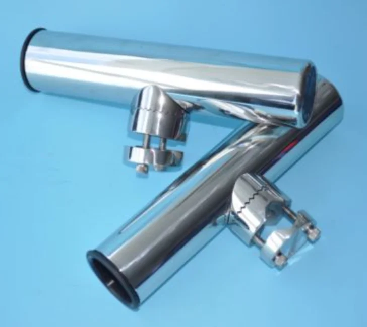 Stainless Steel Clamp On Rail Mount Adjustable Rod Holder Fishing 20mm to 25mm