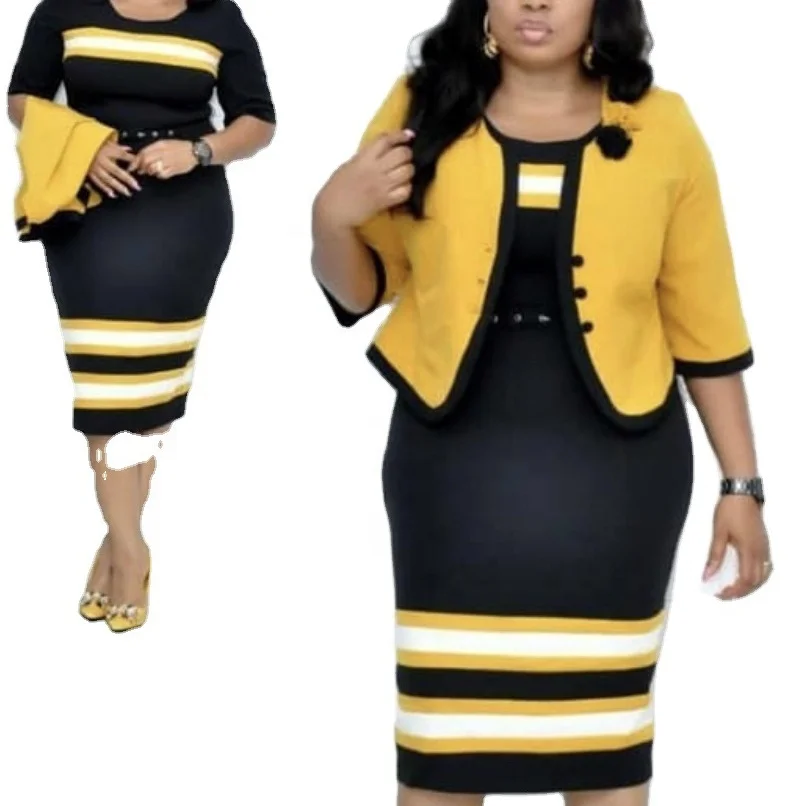 JY040 2 piece set women clothing dress fashion women african plus size fit dresses