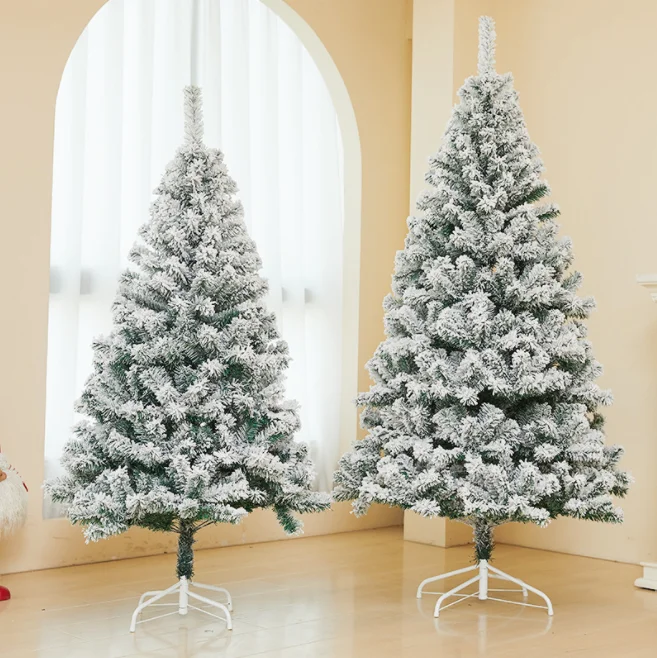 High Quality Custom Flocked Artificial Christmas Tree Snow Effect Indoor Outdoor Holiday Decoration
