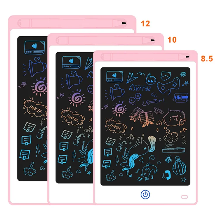Colorful Screen Doodle Board Pad Electronic Drawing Handwriting 10 inch LCD Writing Tablet For Children Kids