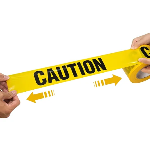 Caution Tape Yellow and Black Striped  Non-Adhesive Barrier Tape Caution Ribbon Construction