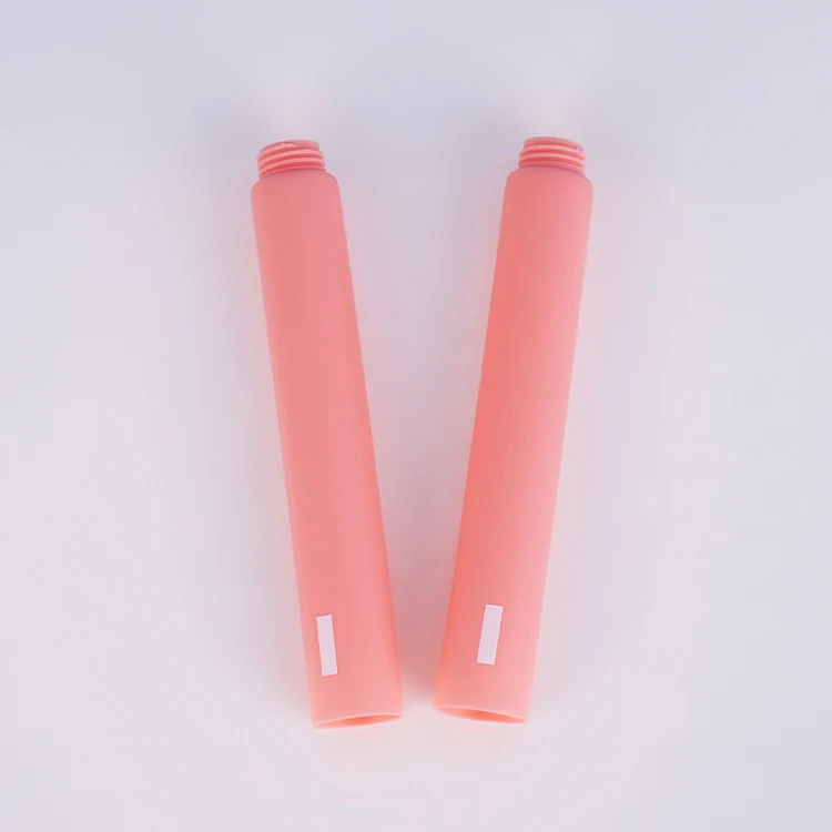 10ml Custom Plastic Cosmetic Packaging Skincare Container Lip Gloss Squeeze Makeup Concealer Tube With Flocking Brush Applicator