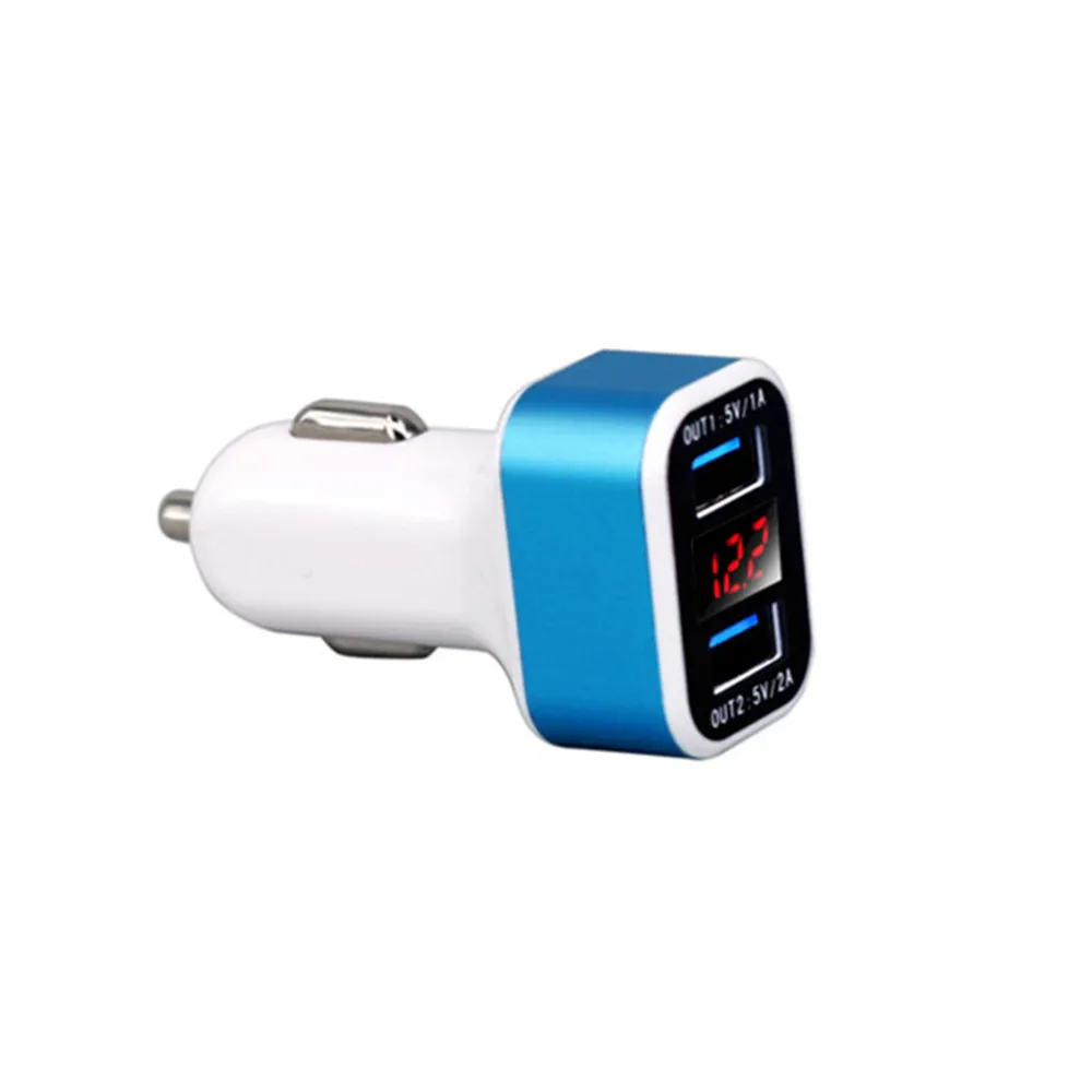 5V3.1A Dual USB car charger Oem Phone Power Delivery Private Label Universal Adapter for car Amps with voltage  current monitor