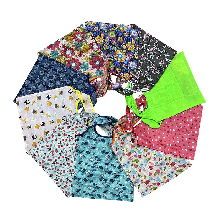 MINGYU Customized Recycling Eco-Friendly Large Supermarket Grocery Reusable Polyester Rpet Foldable Shopping Bag