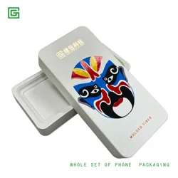 2022 Wholesale High Quality Recycled Whole Set Mobile Phone Bamboo Paper Box Molded Pulp Packaging For Electronics