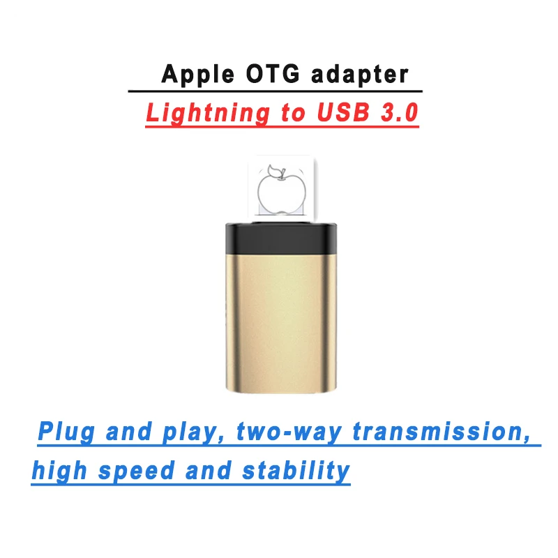 Оптовая продажа OTG переходник с USB на 8-контактный разъем Lightning для