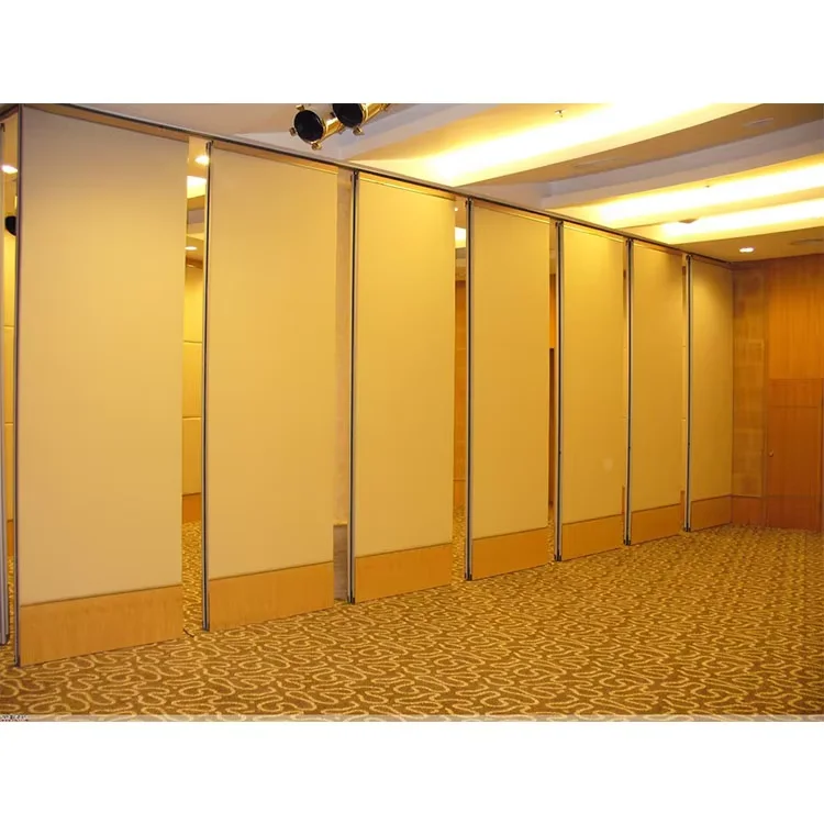 AE Factory Latest Sliding Door Separation Banquet Hall Wooden Partitions Wall Divider Movable Partition