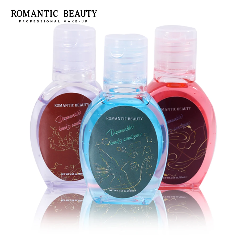 Romantic Beauty CE MSDS Quick-drying 50ml Private Label Hand Sanitizer Gel Alcohol