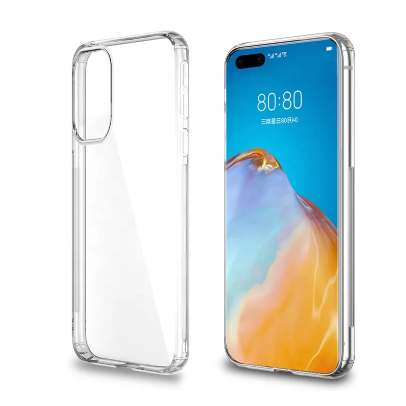 Cyrstal Clear Ultra Thin Soft Silicone TPU Scratch-Resistant Phone Case For Huawei P40 Cover