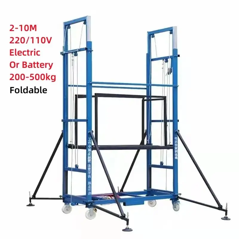Electric Lifting Scaffolding Mobile,Indoor Freight Lift Electric Lifting Scaffolding For Sale