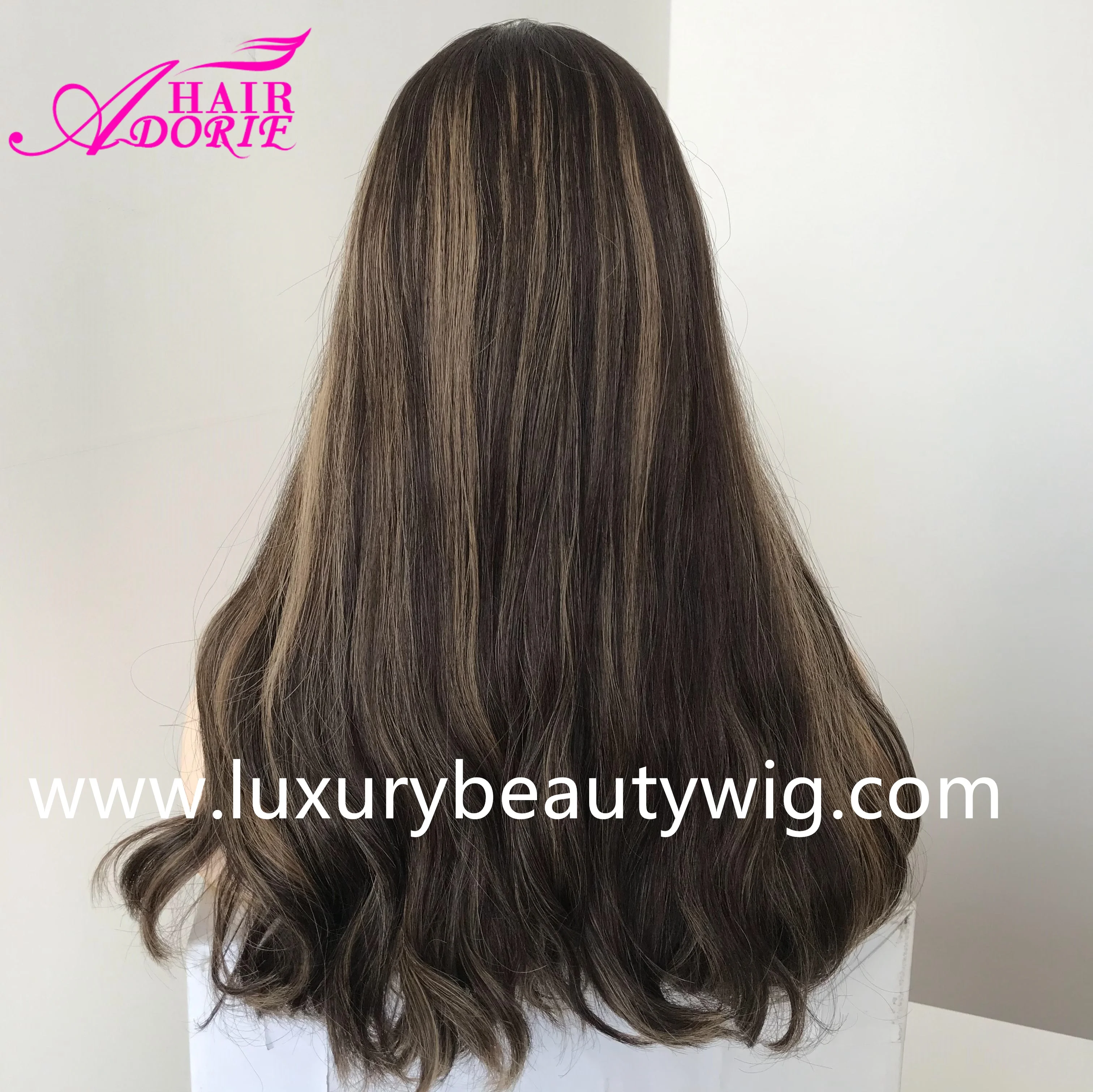 LXAD1 Five Star China Factory Supplier Virgin Silk Top lace European Hair Jewish Wig Kosher Wig Manufacturer