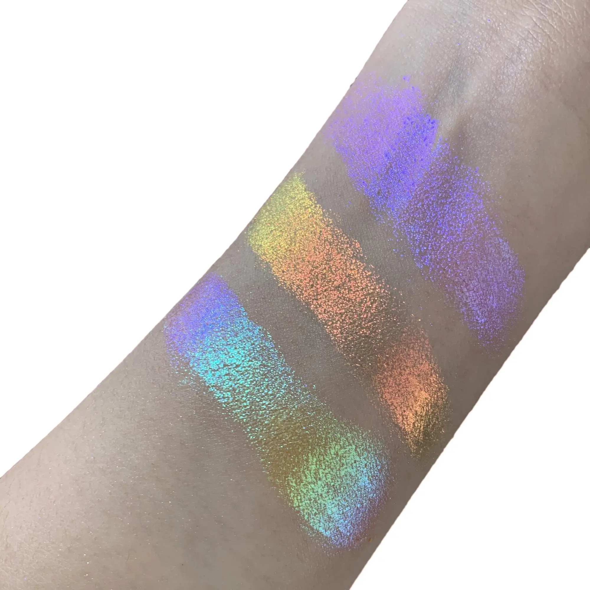 CON501 series candy aurora chameleon pigment powder for cosmetic makeup eye shadow customized package jar packing