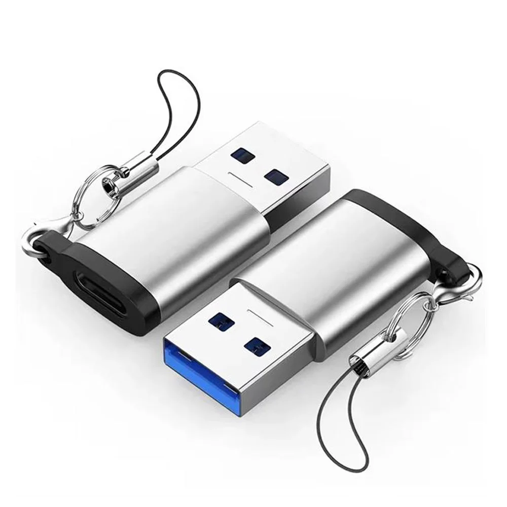 С Брелоком для USB C кабеля U диска SD кардридера Портативный USB 3,0 для Type C переходник