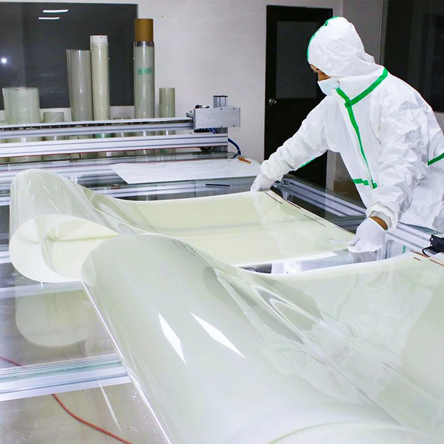 Smart Glass Film PDLC Self Adhesive Intelligent Film Switchable Electrochromic Frosting PDLC Film For Laminated Glass