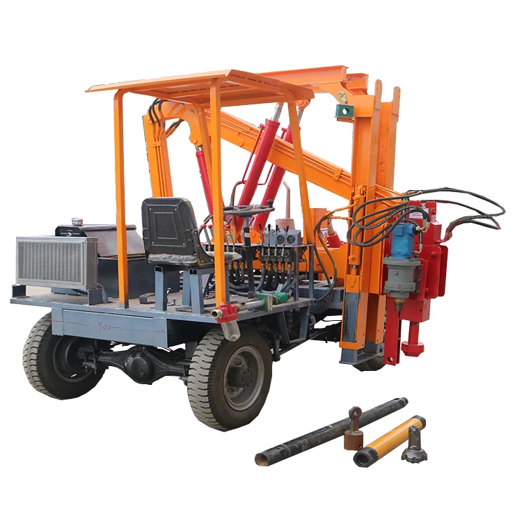 
Highway guardrail pile driver equipment ground screw piling machine 