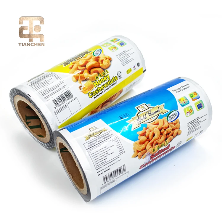 Nuts Food Candy Chocolate Bar Aluminum Foil Packaging Roll Film
