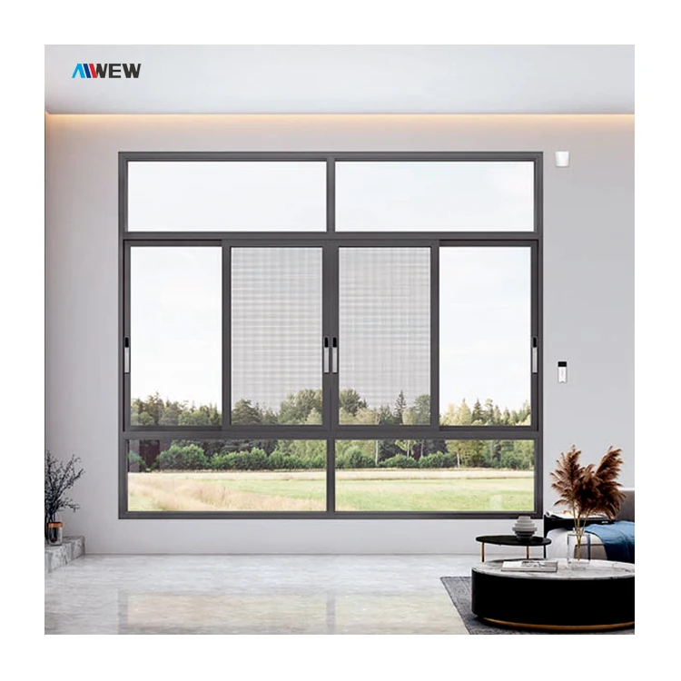 Manufacturer Aluminum Casement Window Simple Design Germany Sliding Window