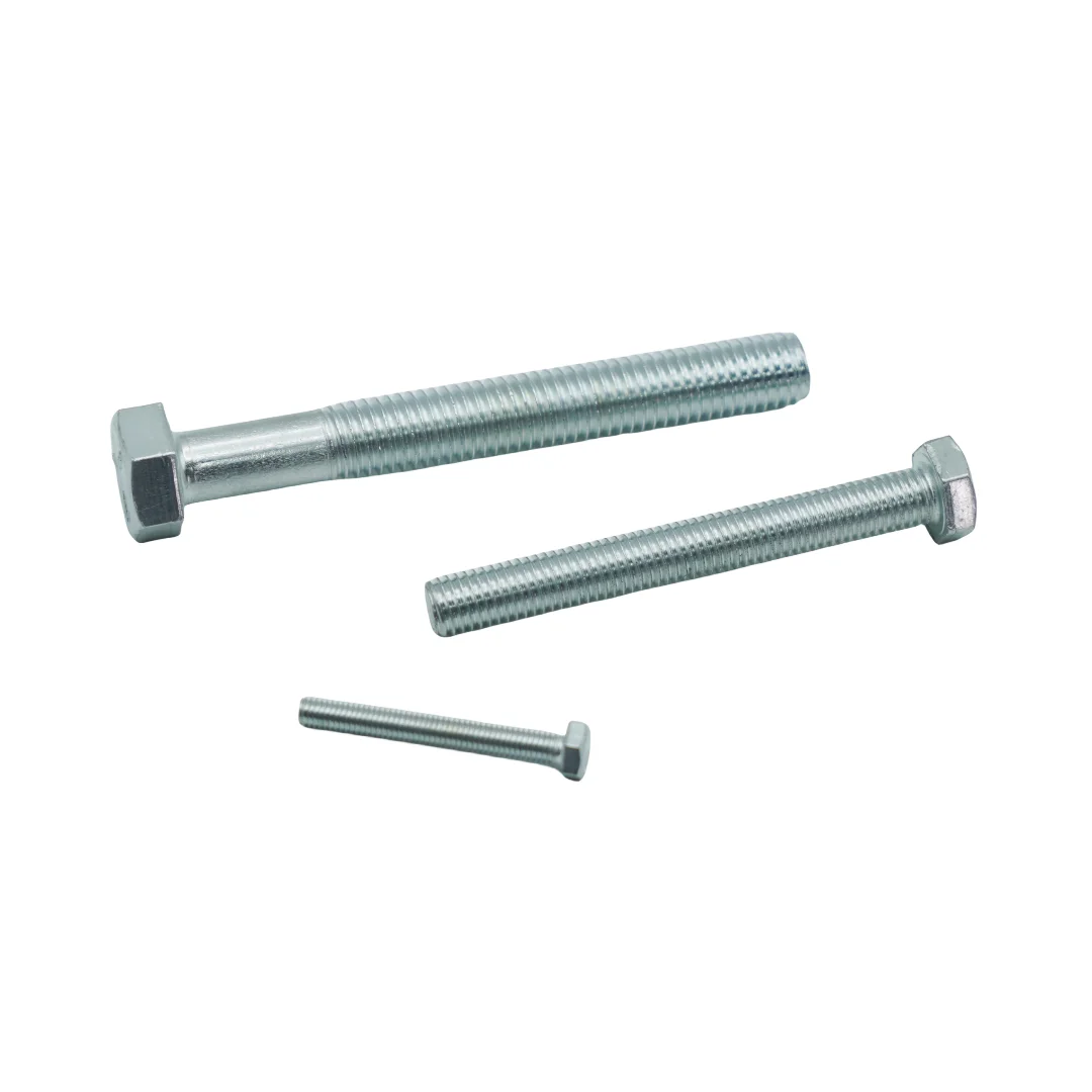 DIN931 DIN933 GB/T5782 GB/T5783 hex bolt alloy steel grade 10.9 black oxide full thread half thread fine thread