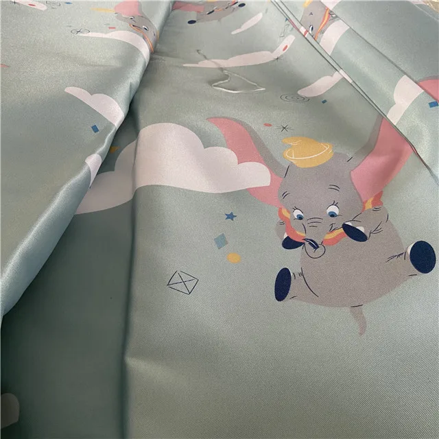 Factory price 100% Polyester Microfiber Disperse Printed Fabrics elephant print fabric For Bed Sheet