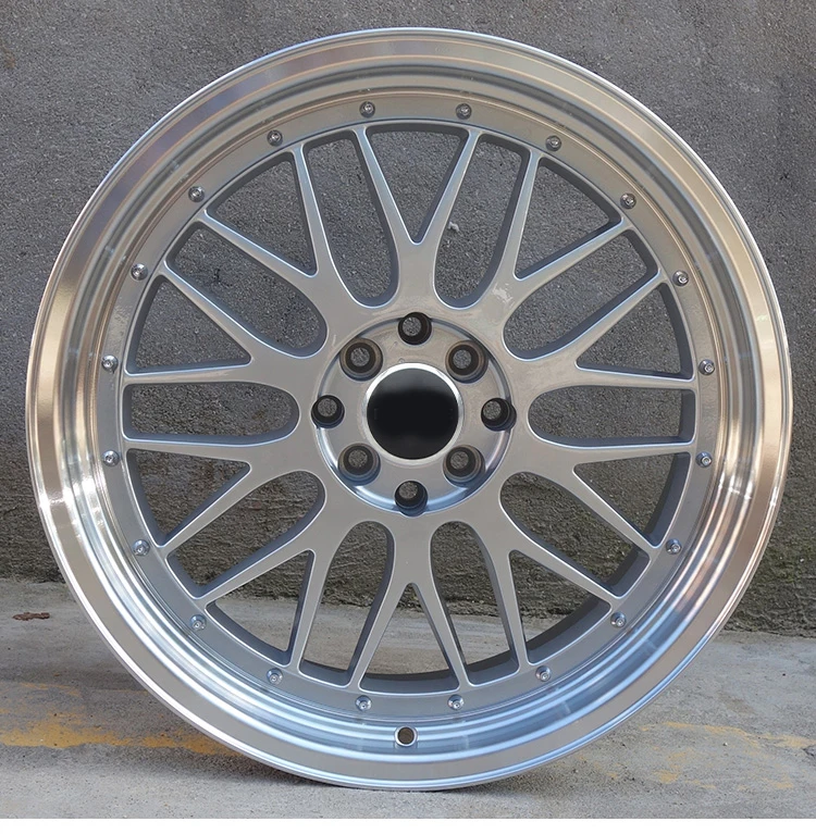 deep dish 18*8j 4*100/114.3 ET 35 SUV 2 piece alloy car wheel rims can be used for BBS wheels fit for Nissan/Mitsubishi i