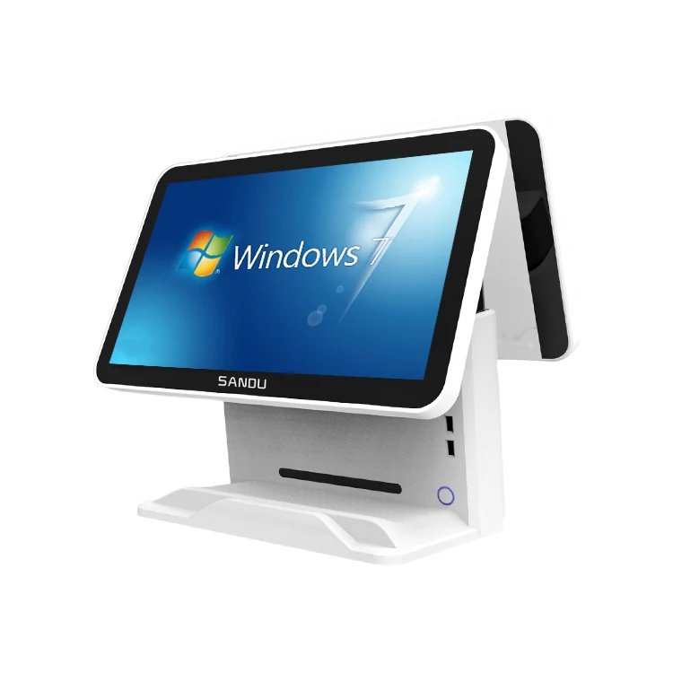 Кассовый аппарат с двойным экраном POs Android или Windows 7 8 10 и сенсорным