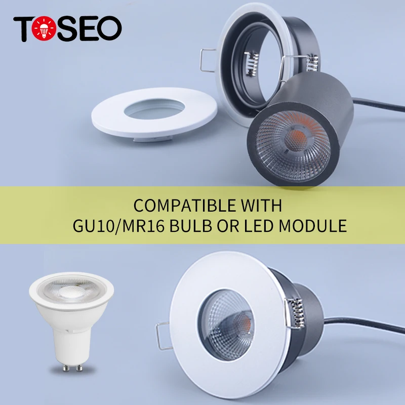 White Hotel Project Rounded Downlight Waterproof Ip65 Led Downlight Pure Aluminium