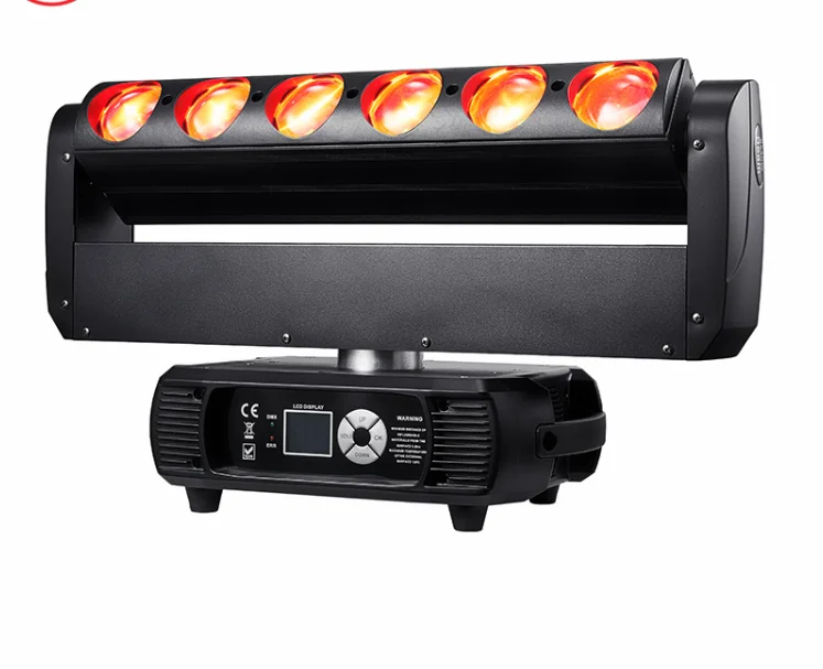 Moving Head Lamp Light With Strong Beam Led 6pcs 60w Full Color Rgbw 4in1 Wash Light