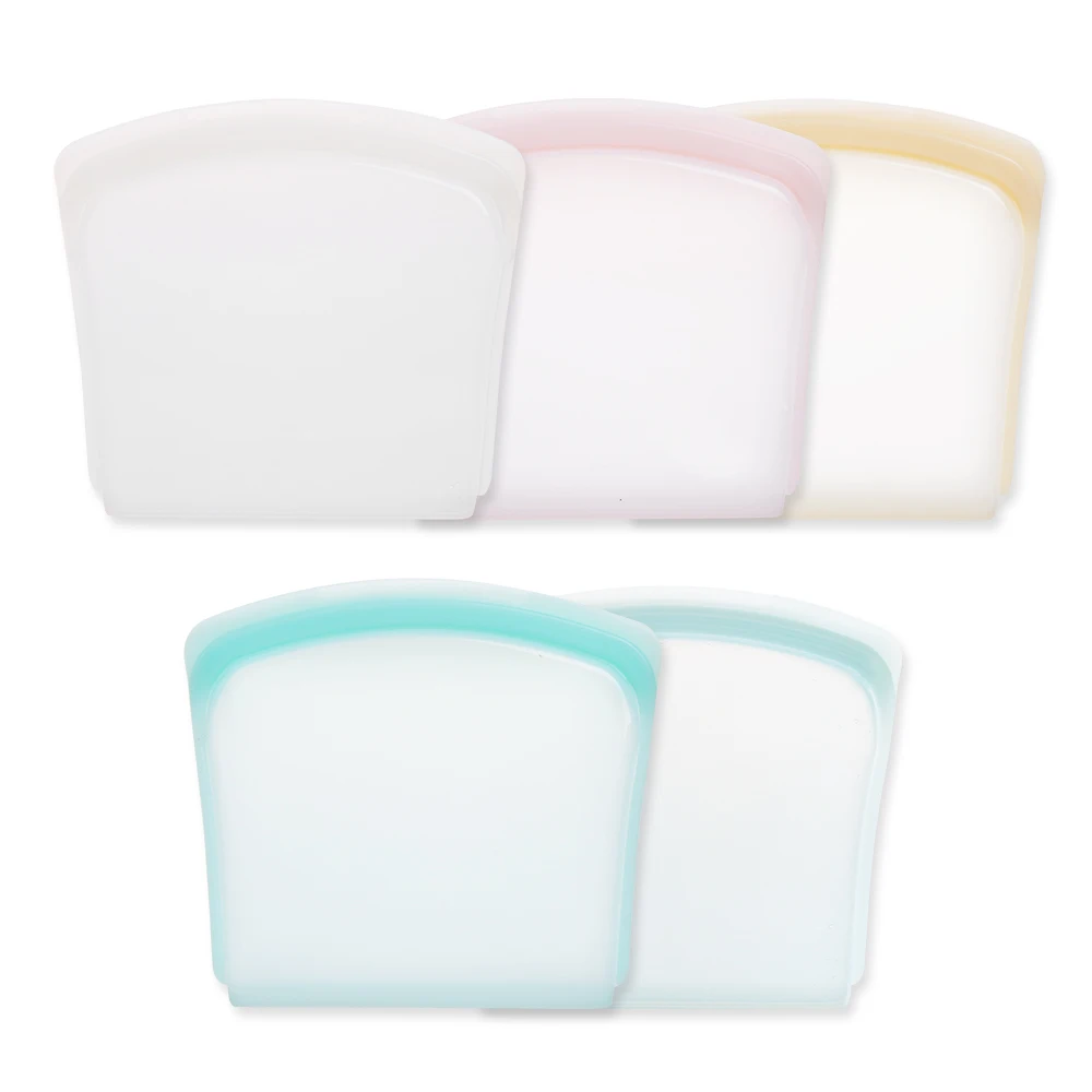 
Wholesale LFGB Approval Silicone food Bag Reusable Silicone Sandwich Bag 