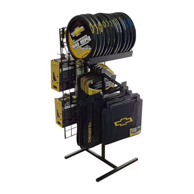 Car Accessories Display Rack Silicon Steering Wheel Cover Rack Car Mat Stand