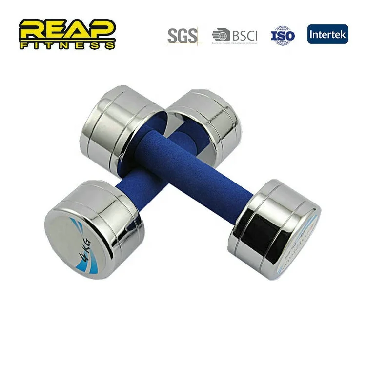 Reapbarbell CHROMED DUMBBELL WITH FOAM COVERED HANDLE