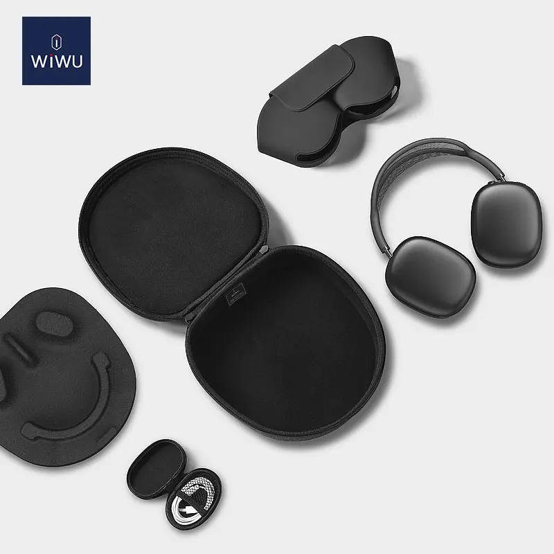  Новое поступление 2021 умный чехол WiWU для Air Pods Max 3 в 1 органайзер наушников EVA с чехлом