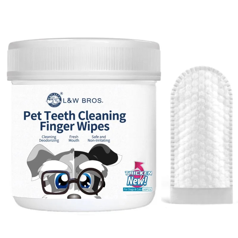 Dogs soft finger toothbrush does not damage gums effectively cleans tartar pet wipes