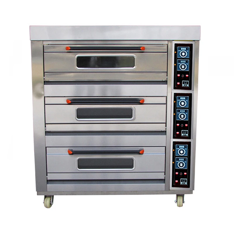 Manufacturer Commercial Oven Industrial Baking Machine Electric Gas Single Deck Trays Bakery Bread Deck Oven With Steam