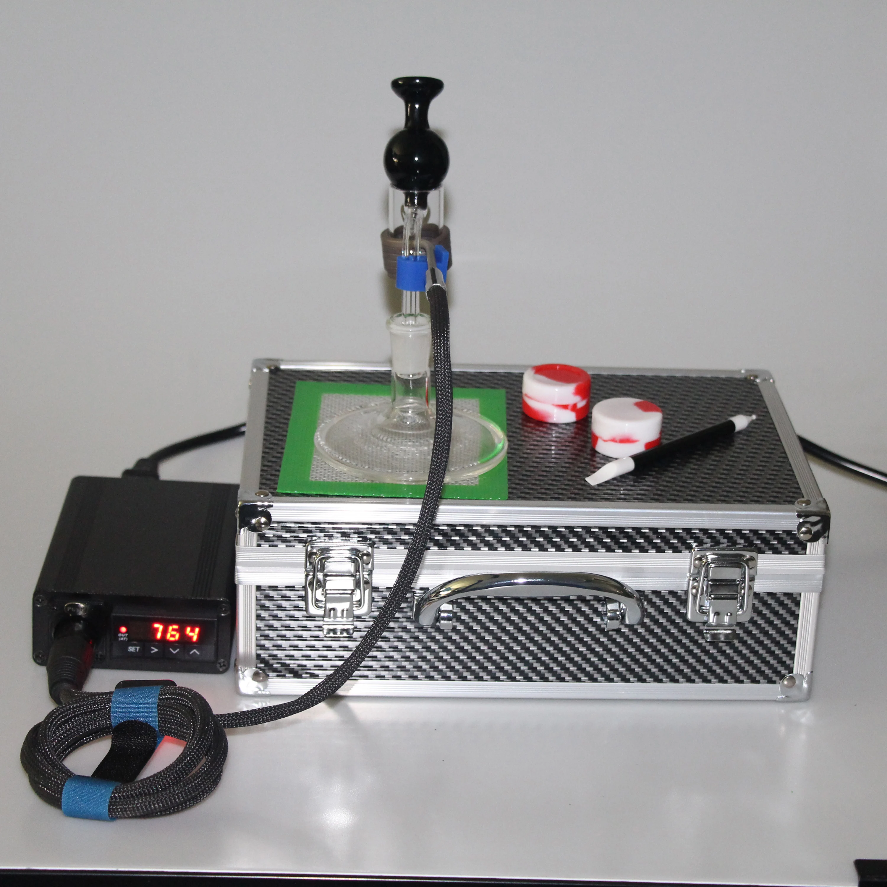 
2021 New Best DOMO kevlar coil heater for classical desktop wax shatter enail vaporizer PID controller 