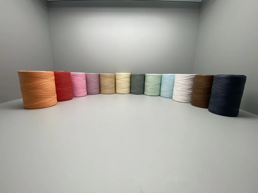 Paper Raffia Yarn Paper String Twisted Craft Cord Rope In Brown White Black String Paper In Bundle Cheap Price