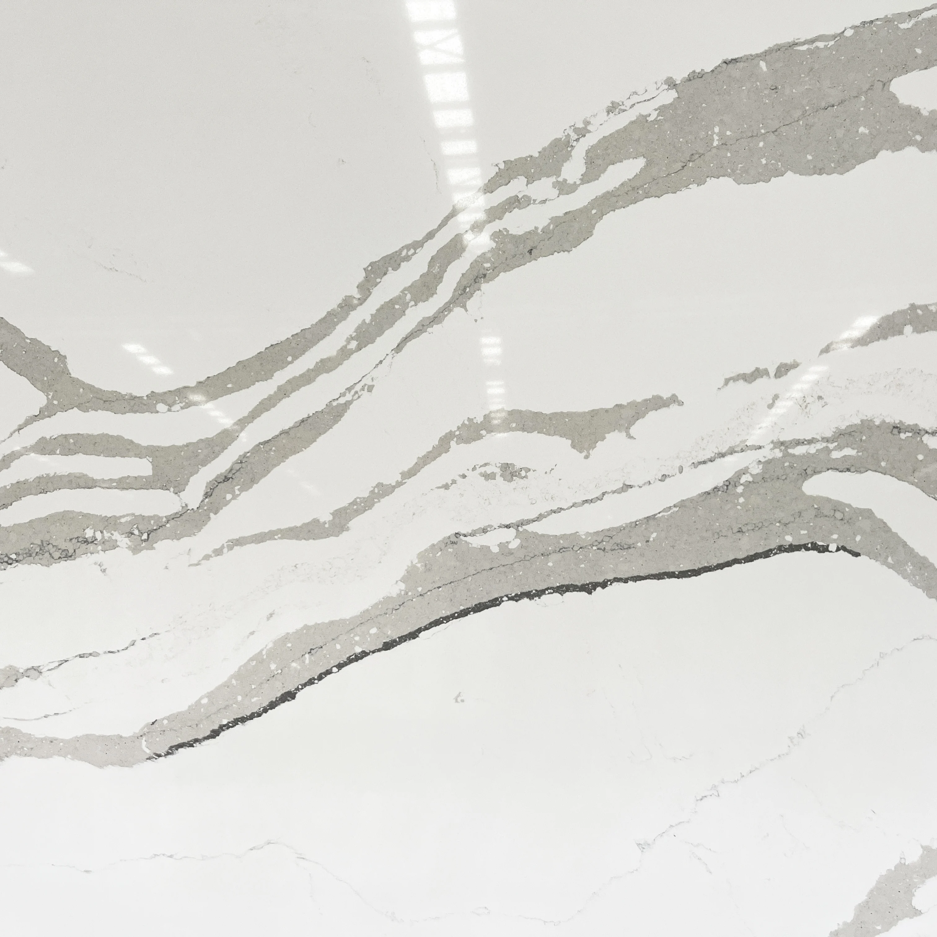 crystal white artificial quartz slab artificial calacatta quartz countertop with golden veins calacatta gold quartz stone slab