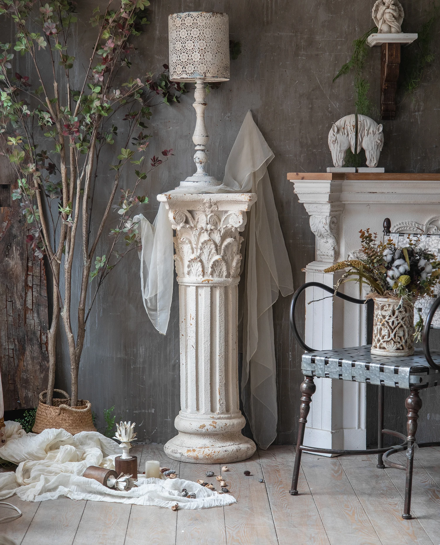 Large Interior Decoration Wedding Background Props Greek Stone Column Resin Decoration Home