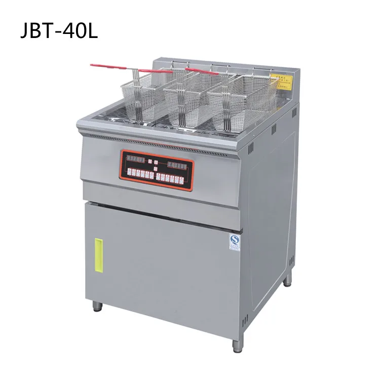 Durable Using Automatic 40L fast food automatic deep fryer potato twist deep fryer  food fryer commercial with Cabinet