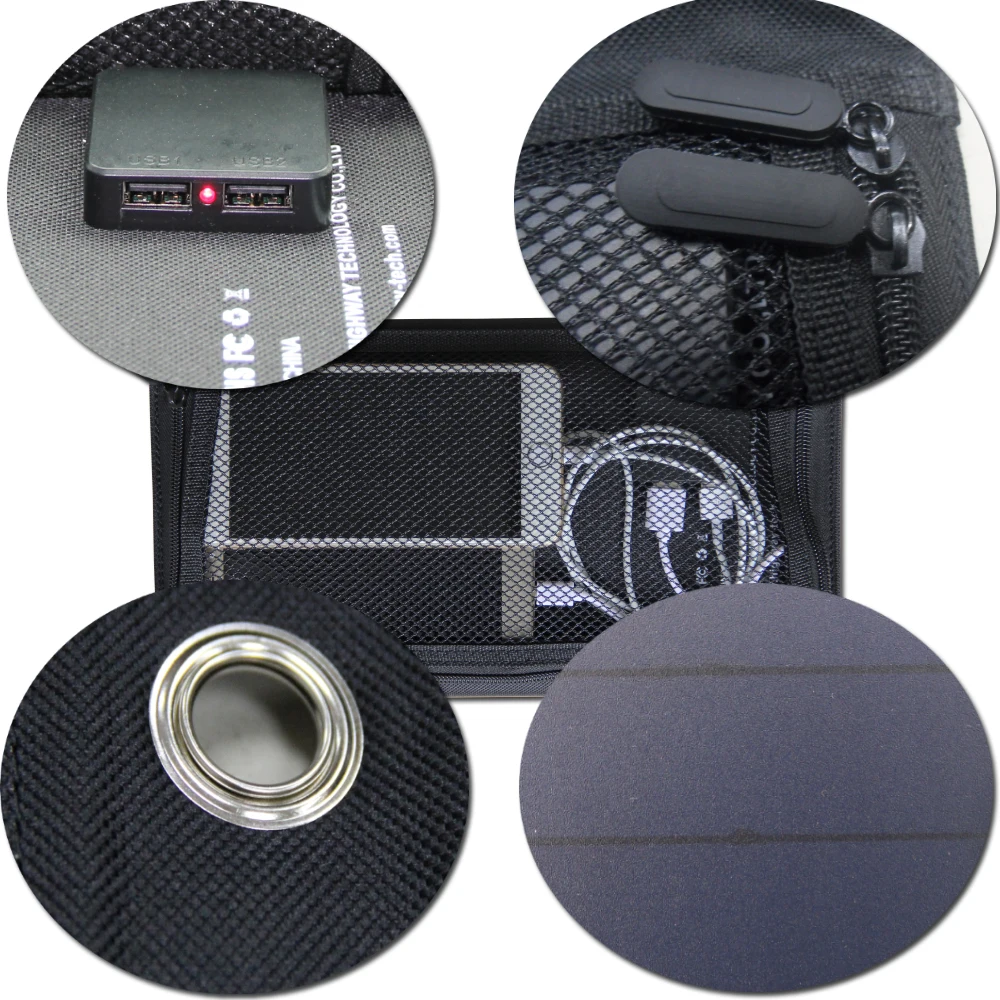 PowerGreen Electric Bike Solar Charger 21W Solar Panel Mobile Phone Solar Battery Folding Power Bnak