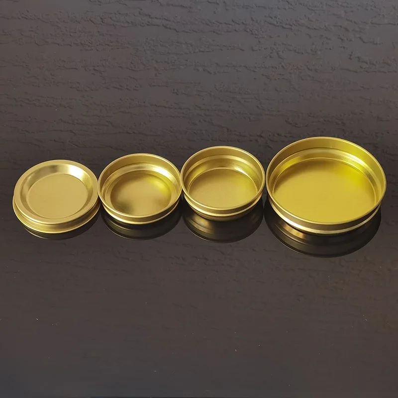 Stocked Empty Round 10G 30G 50G 100G Vacuum Metal Airtight Caviar Tin Can