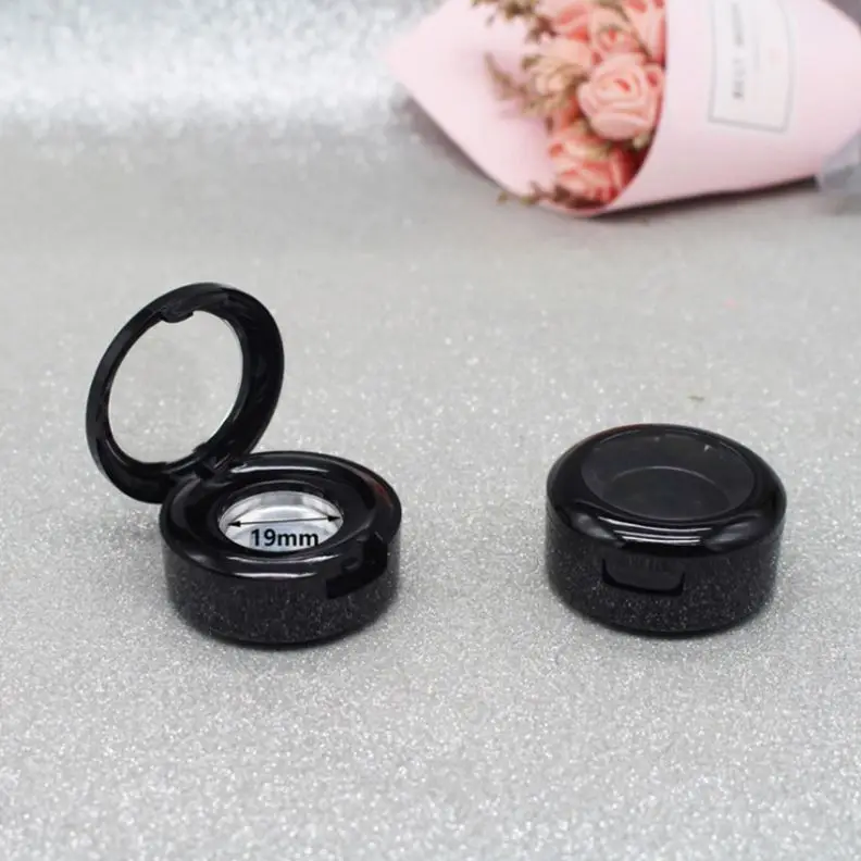 multiple colors Square Empty Plastic Powder Compact Case  0.5g Container Custom Logo Eye shadow box Printing Accept