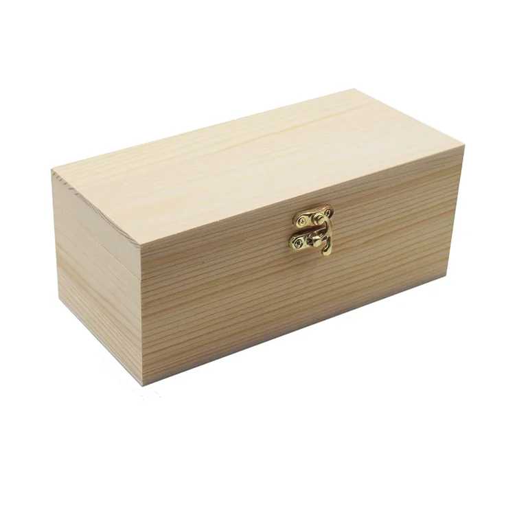 High Quality Portable Single Compartment Piggy Bank Wooden Cash Box Wooden Money Box With Lock