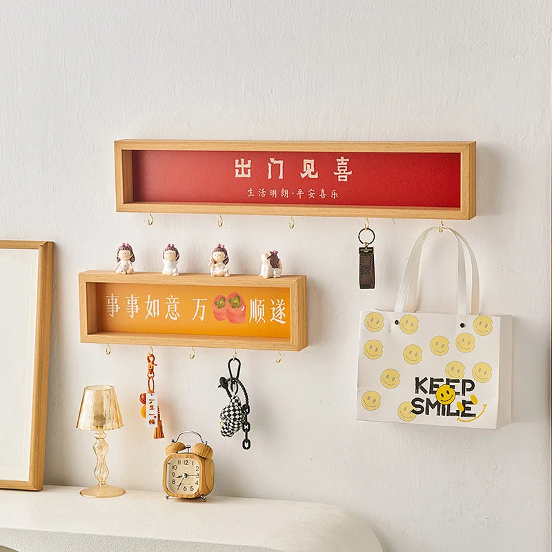 Interesting festive key storage painting wall hanging good meaning pendant hanger home into the portal decoration