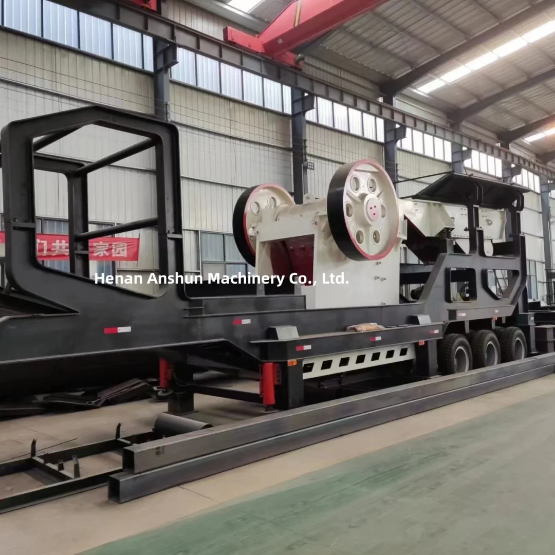 mining gold ore rock mobile jaw crusher plant with diesel engine stone crusher machine price