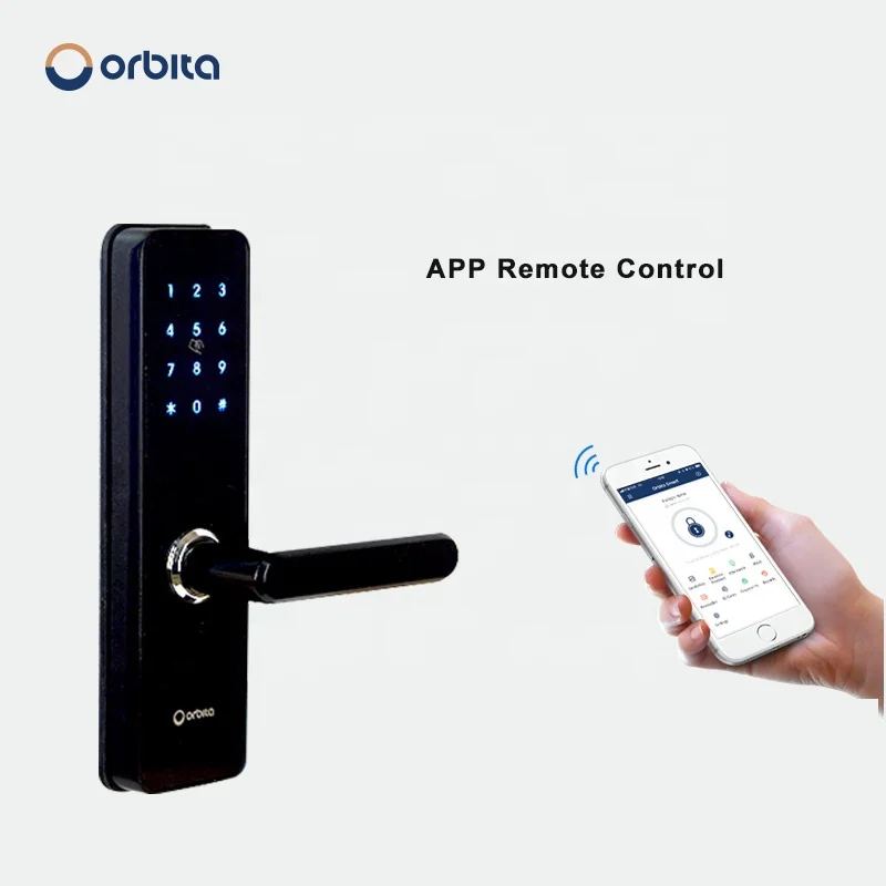 
Orbita smart home automation system door latch lever lock keylock digital door lock 
