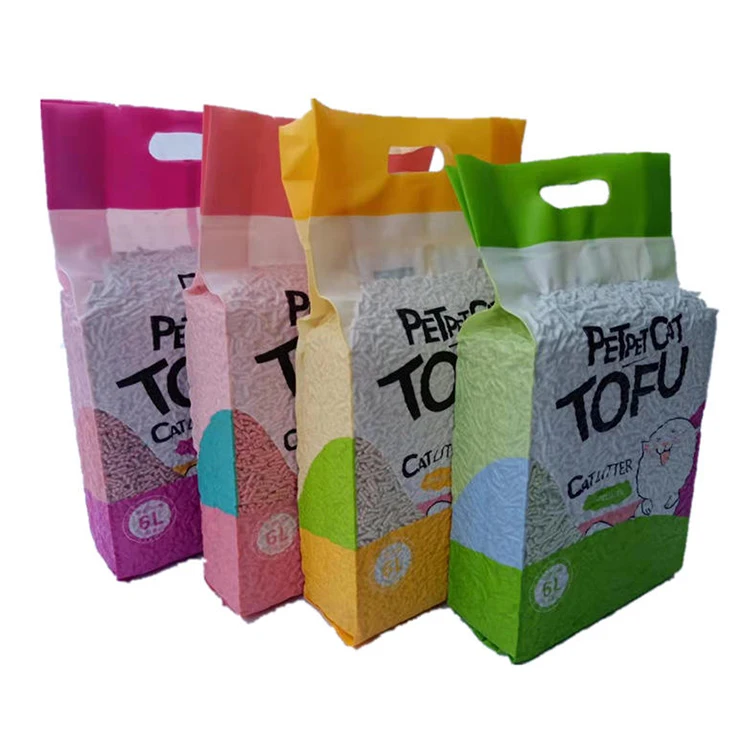 High Quality Bentonite 100% Biodegradable and Vegan Rinseable Tofu Cat Litter