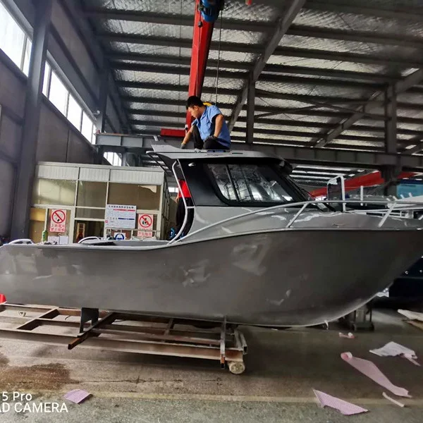 High Quality Aluminum SEAMAN 650BU Cuddy Cabin 6.5m Fishing Boat with EVA Floor in China