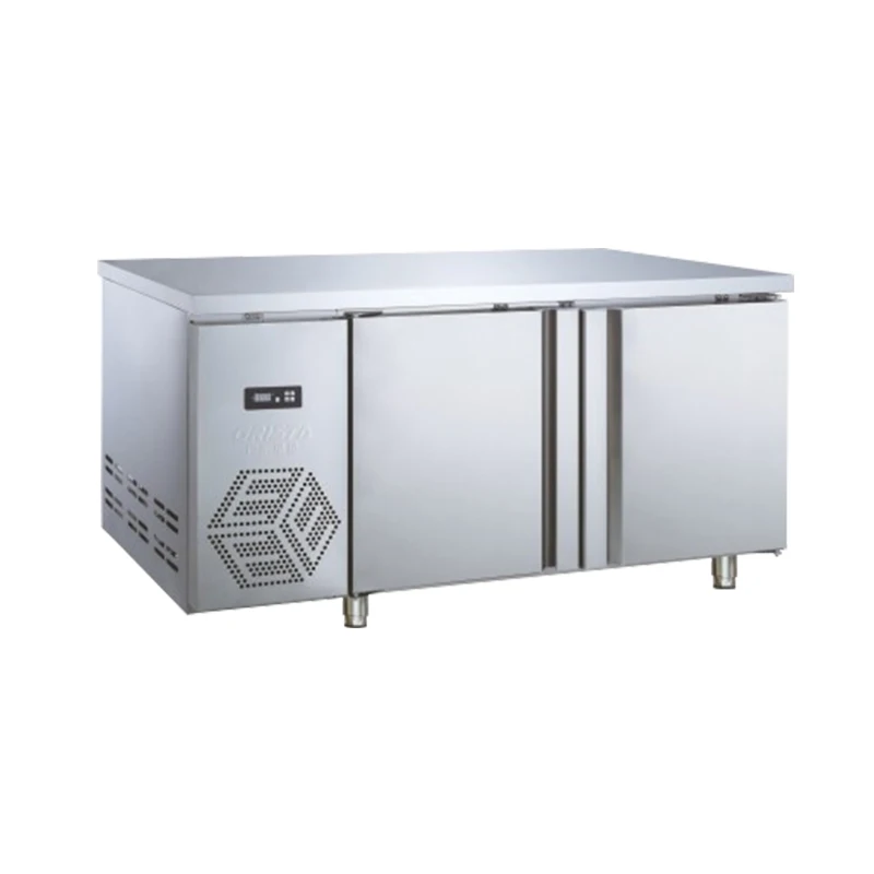 Refrigerator Work Bench Refrigerated Table Equipment 2 Door Refrigeration Work Table For Commercial